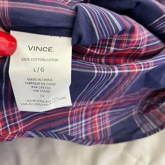 Vince oversized plaid button down - Picture 6 of 6